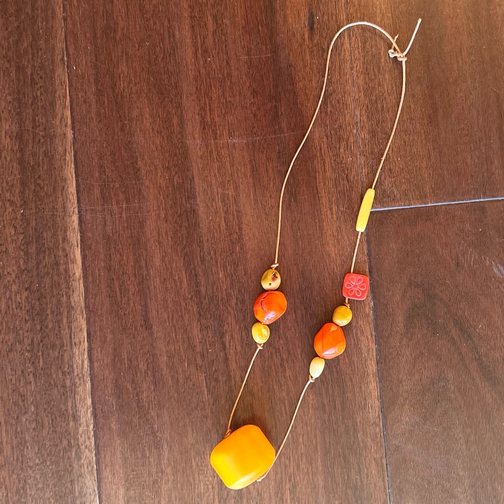 Vintage Handmade Artisan Bead necklace